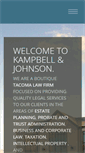 Mobile Screenshot of kampbell-johnson.com